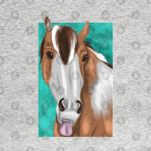 Funny horse drawing by Antiope